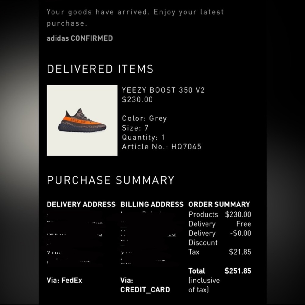 Adidas Yeezy Boost 350 V2 Grey Orange Beluga
